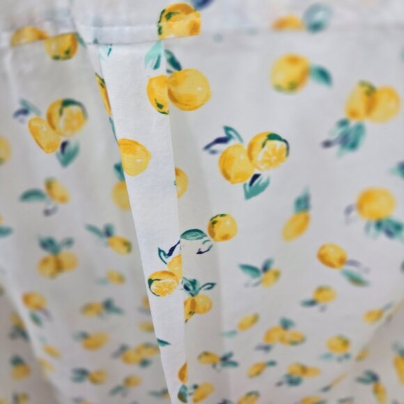 Croft and Barrow White Lemon Button Down Roll Tab Long Sleeved Shirt Size 1x - Picture 10 of 15